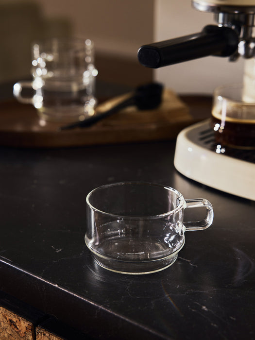 Handmade Stackable Borosilicate Mugs Josh Set of 4