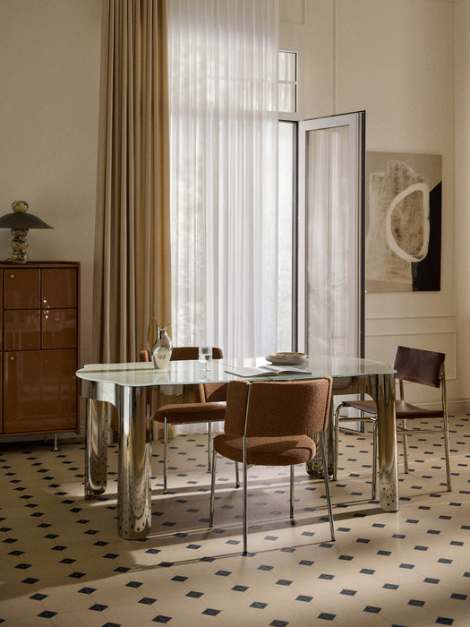 Georgia Dining Table with Glass Top, in various sizes