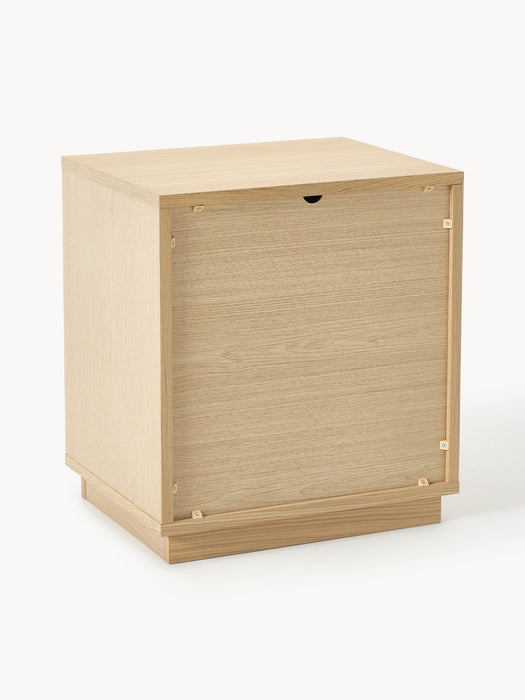 Wooden Bedside Table Wisp with Upholstered Front