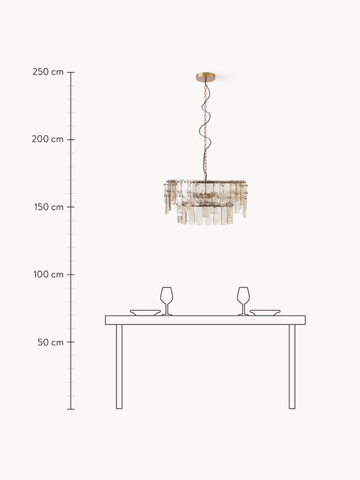 Large Glass Pendant Light Cersei