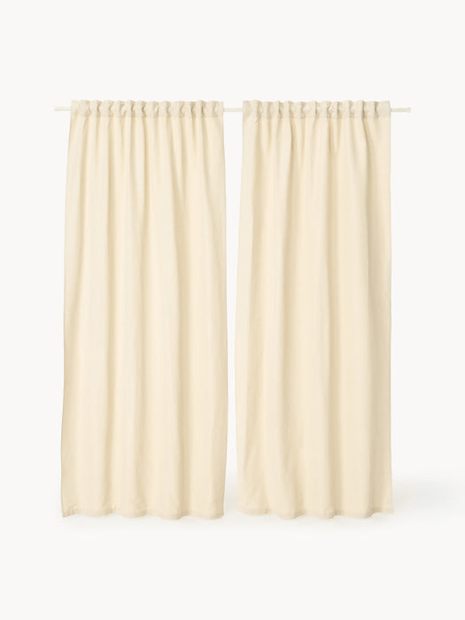 Panama Opaque Multi-Band Curtains, Set of 2, W 140 cm