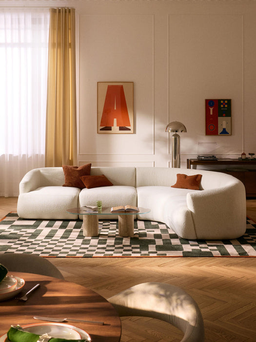 Sofia Modular Bouclé Corner Sofa (4-seater)