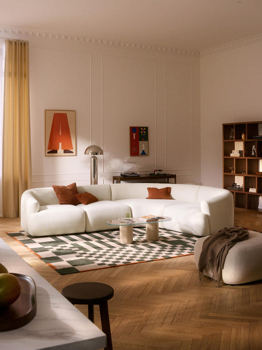 Modular Boucl Corner Sofa Sofia 4-seater