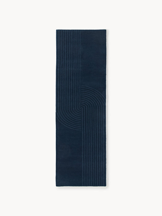 Mason High-Low Wool Runner, Hand-Tufted