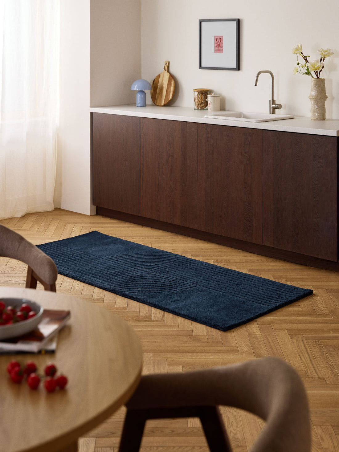Mason High-Low Wool Runner, Hand-Tufted