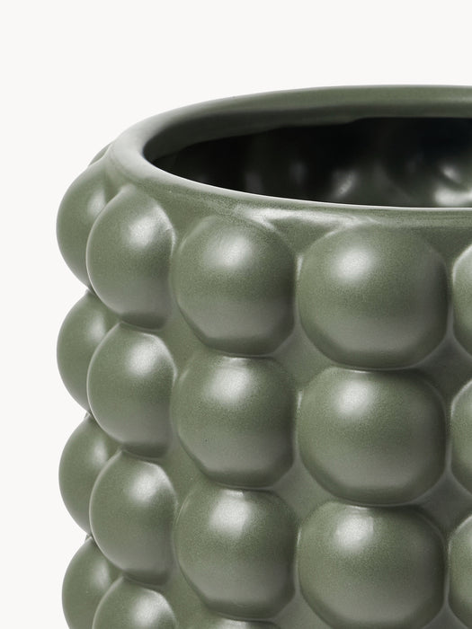 Stoneware Cover Pot Bob H 21 cm