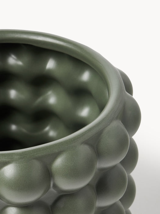 Stoneware Cover Pot Bob H 21 cm