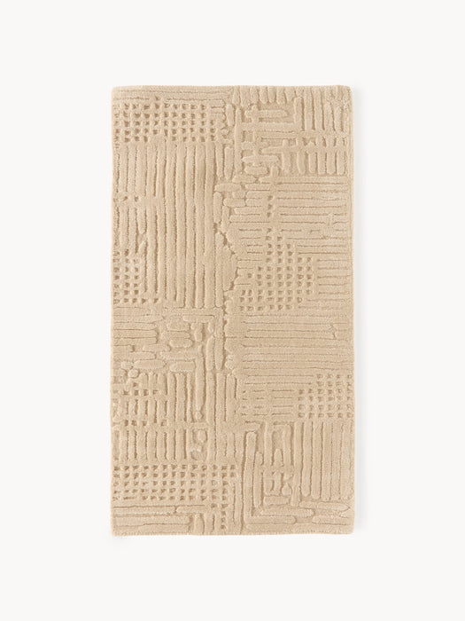 High-Low Wool Rug Merima Hand-Tufted