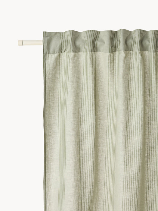 Dewi Light-Filtering Multi-Band Curtains, Set of 2, W 140 cm