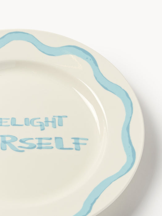 Porcelain Breakfast Plates Tutti with Decorative Motif Set of 4