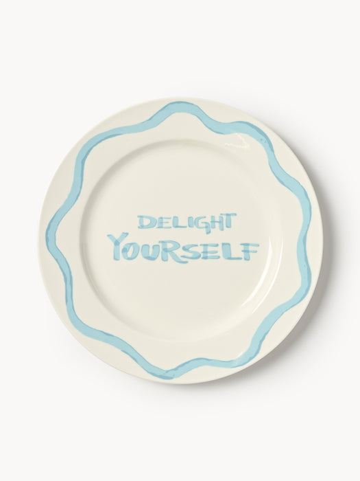 Porcelain Breakfast Plates Tutti with Decorative Motif Set of 4