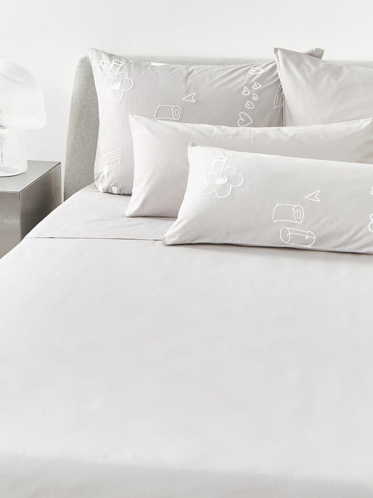 Crosby Studios Cotton Flat Sheet Jouy