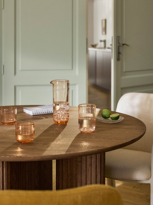 Mouth-Blown Tumblers Hippolyte with Air Bubbles Set of 4