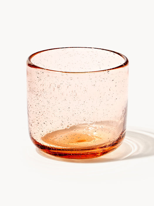Mouth-Blown Tumblers Hippolyte with Air Bubbles Set of 4