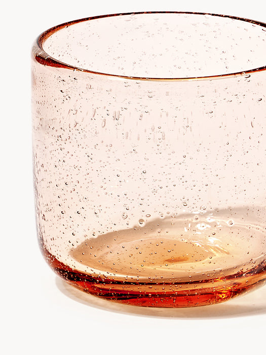 Mouth-Blown Tumblers Hippolyte with Air Bubbles Set of 4