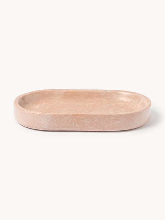 Engineered Marble Serving Platter Elara W 28 cm