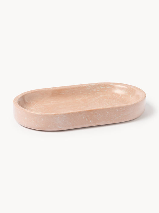 Engineered Marble Serving Platter Elara W 28 cm