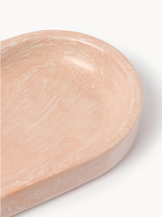 Engineered Marble Serving Platter Elara W 28 cm