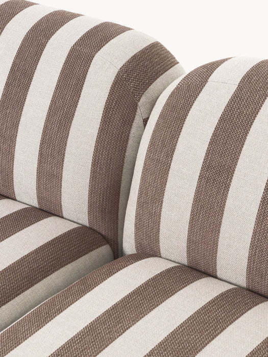 XL Modular Striped Sofa Wolke