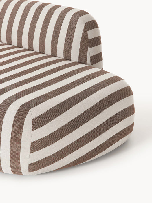 XL Modular Striped Sofa Wolke