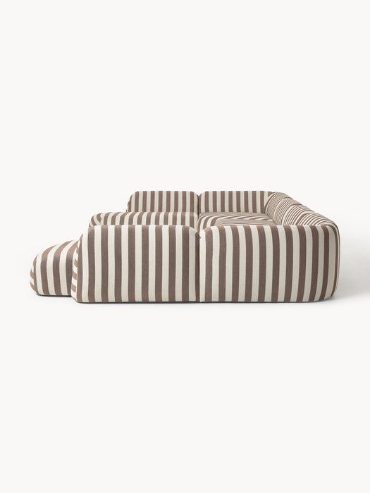 XL Modular Striped Sofa Wolke