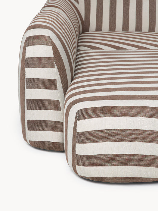 XL Modular Striped Sofa Wolke