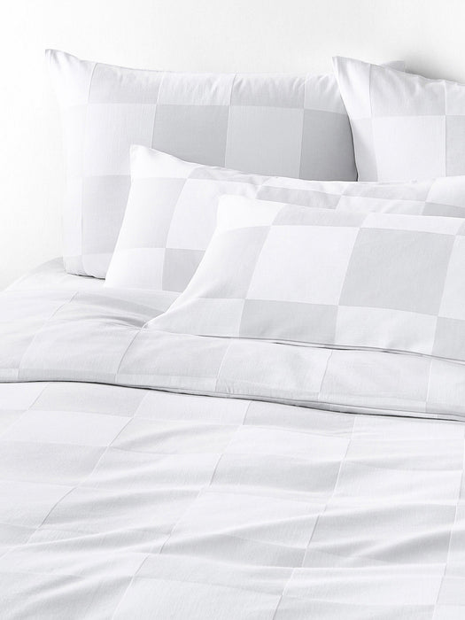 Crosby Studios Checked Cotton Duvet Cover Damier
