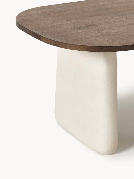 Dune Oval Oak Wood Dining Table, in various sizes