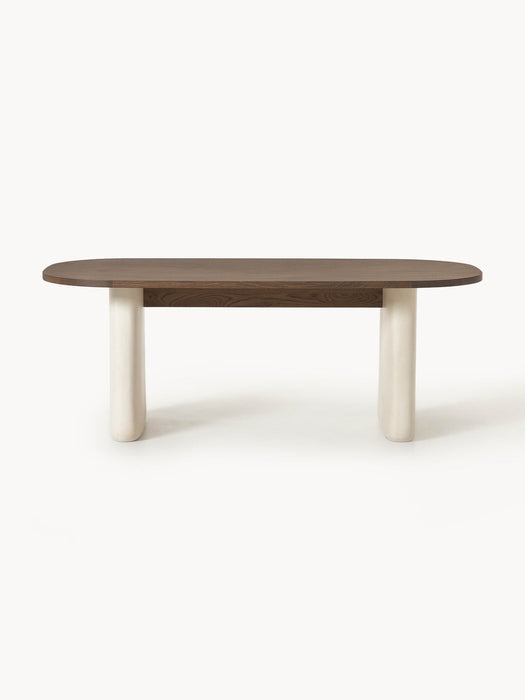 Dune Oval Oak Wood Dining Table, in various sizes