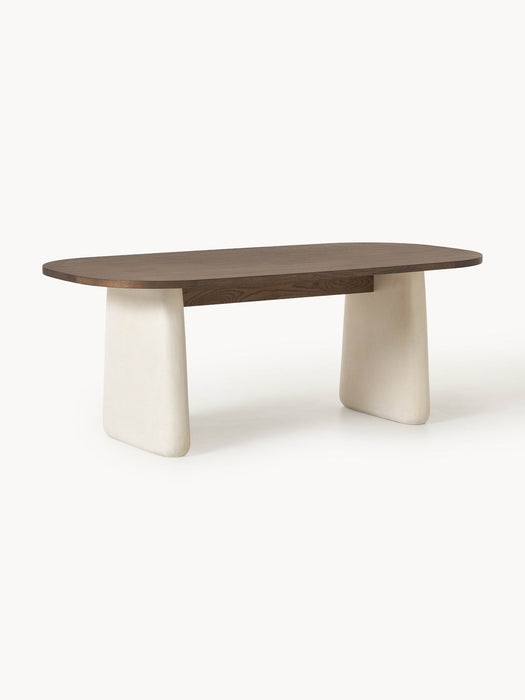 Dune Oval Oak Wood Dining Table, in various sizes