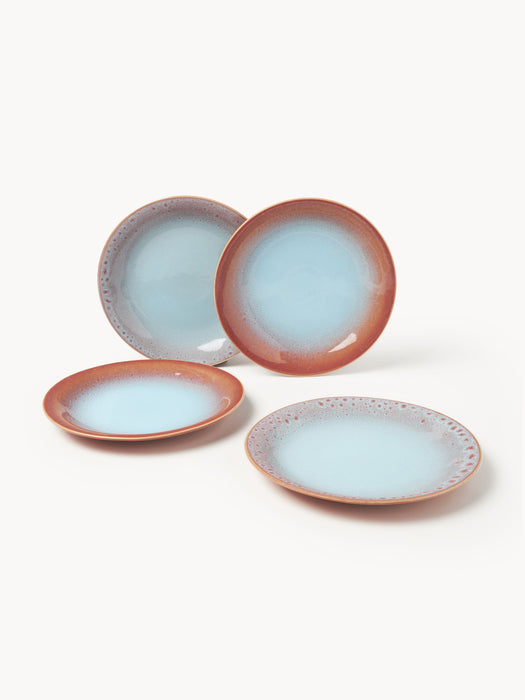 Handmade Dinner Plates Marguerite Set of 4
