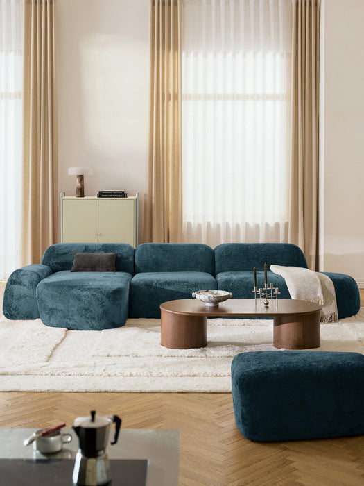Wolke Modular Teddy Bouclé Corner Sofa (4-seater)