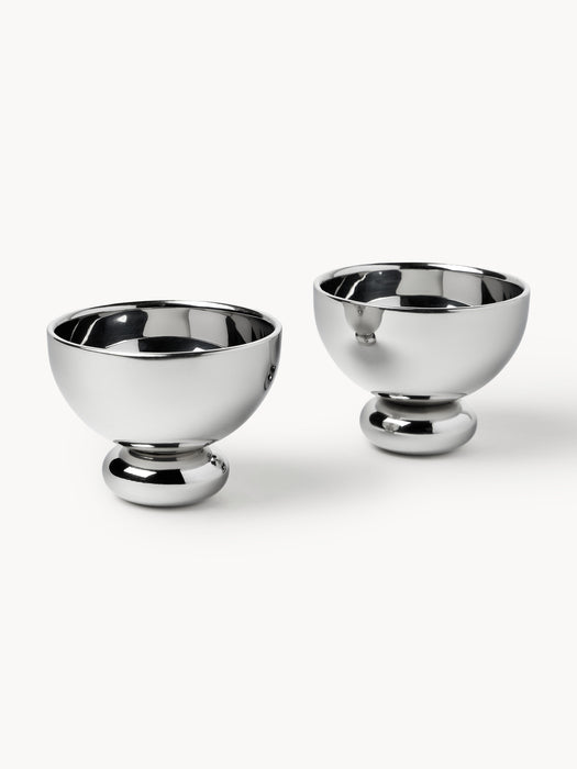 Stainless Steel Dessert Bowls Polaris Set of 2