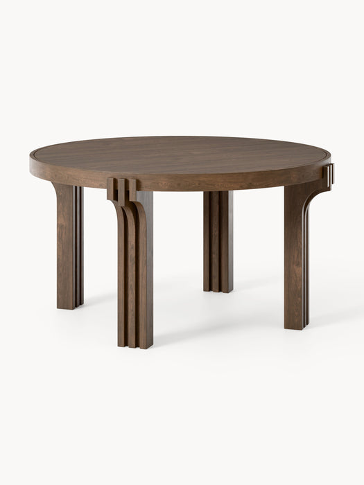 Round Oak Wood Dining Table Nolan in various sizes