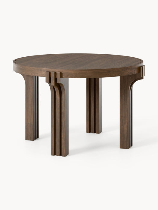 Nolan Round Oak Wood Dining Table, in various sizes
