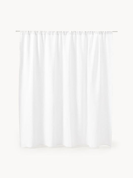Shelly Light-Filtering Linen Rod Pocket Curtain, W 280 cm