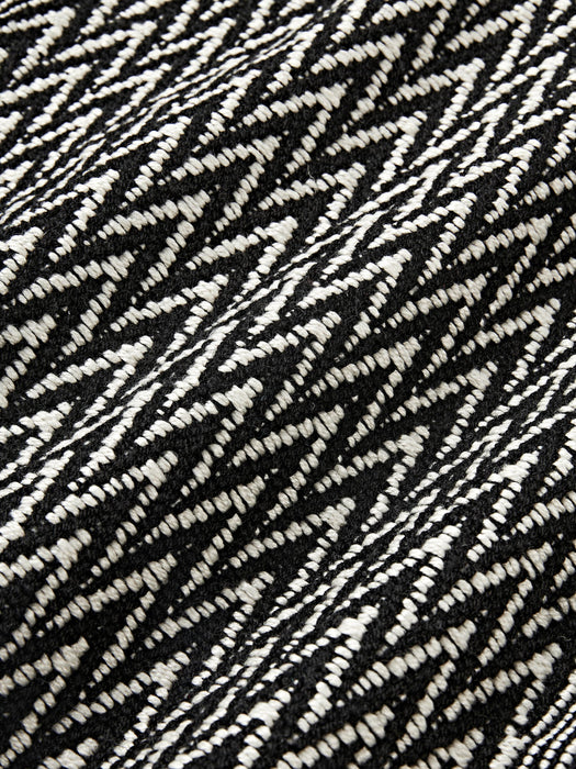 Suria Outdoor Cushion Cover with Woven Pattern and Fringes