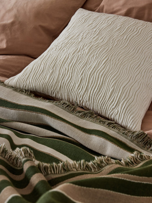 Reversible Cotton Throw Alia with Fringes