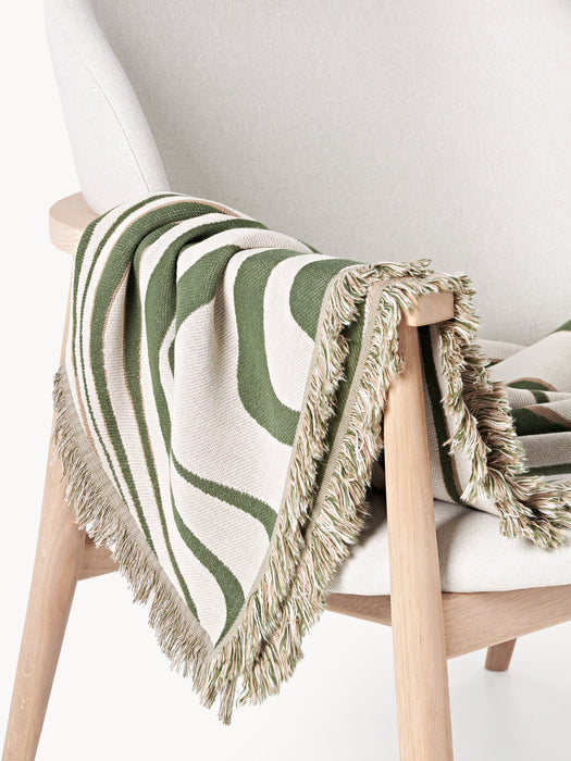 Reversible Cotton Throw Alia with Fringes
