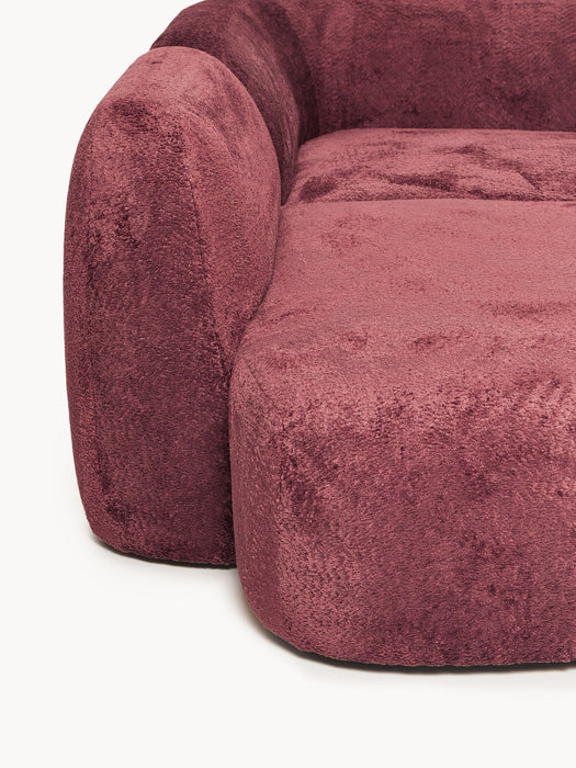 XL Modular Teddy Boucl Corner Sofa Wolke
