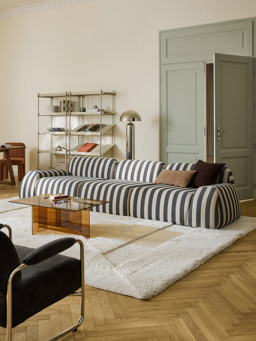 Modular Striped Sofa Wolke 4-seater