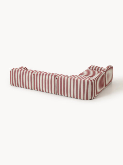 Modular Striped Corner Sofa Wolke 4-seater