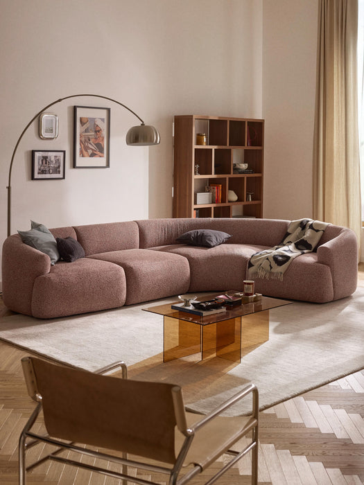 Modular Boucl Corner Sofa Sofia 4-seater