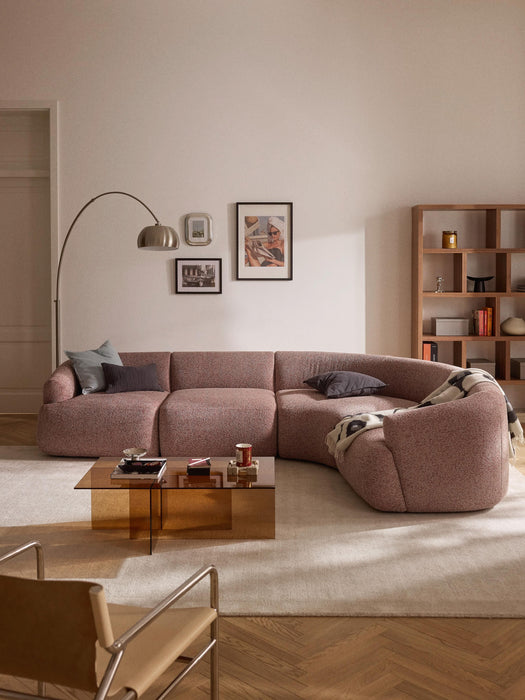 Modular Boucl Corner Sofa Sofia 4-seater