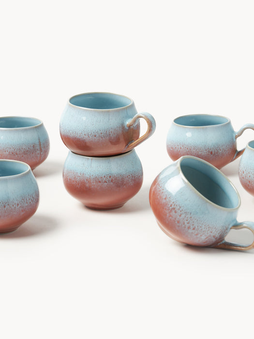 Handmade Mugs Marguerite Set of 4