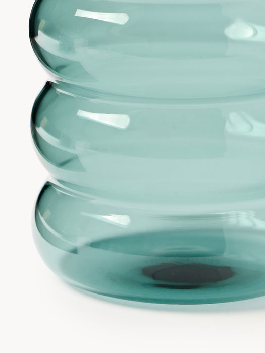 Mouth-Blown Borosilicate Tumblers Bubbly Set of 4