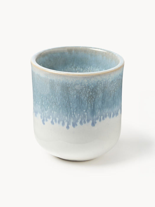 Handmade Espresso Cups Danza with Reactive Glaze Set of 4