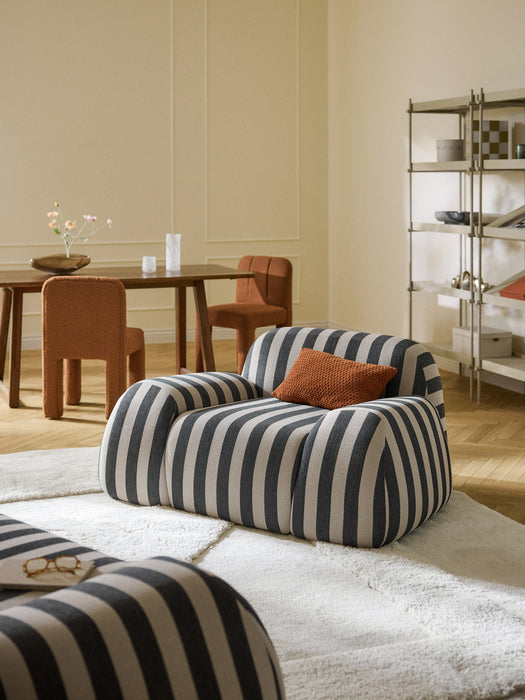 Striped Lounge Chair Wolke