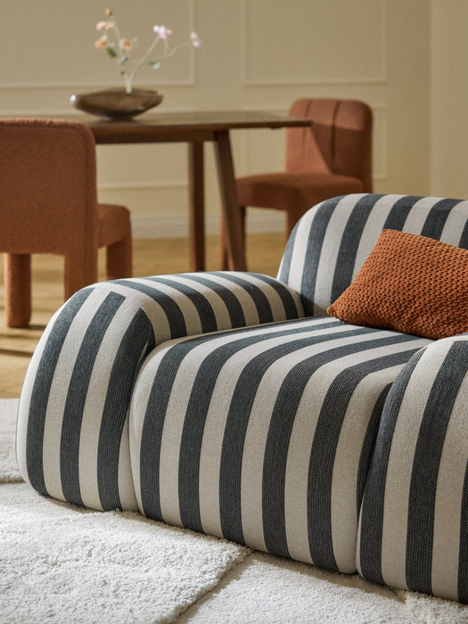 Striped Lounge Chair Wolke