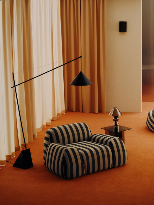 Striped Lounge Chair Wolke